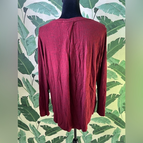 Merona Women’s Dark Red Knit Sweater Top Small - Picture 4 of 6